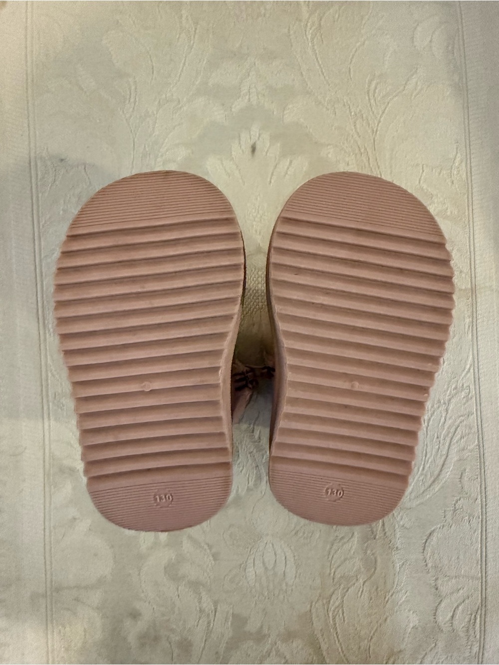 Baby Pink Floral Embroidered Baby Boots💕✨ - Picture 4 of 5